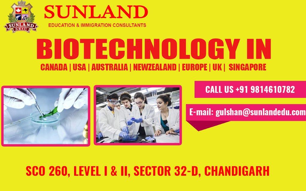 Which are the courses available after doing BSC in Biotechnology in AUSTRALIA, NEW ZEALAND, CANADA, USA, EUROPE or other countries all over in the world? 1 Biotechnology
