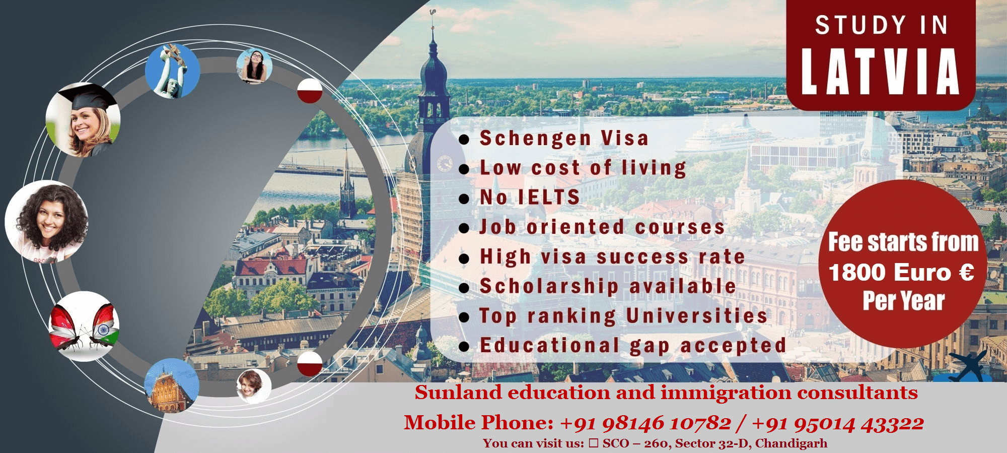 Latvia Study Visa Experts In Chandigarh
