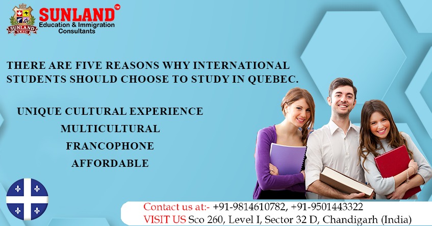 There are five reasons why international students should choose to study in Quebec. 2 Quebec