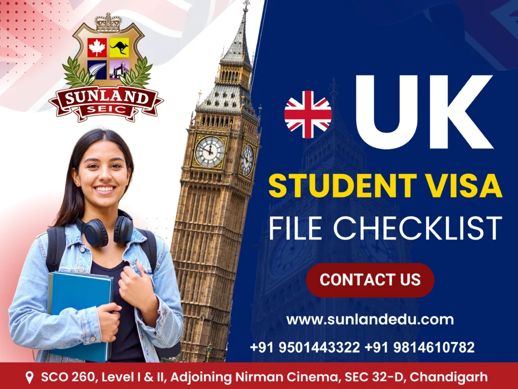 UK STUDENT VISA FILE CHECKLIST Post