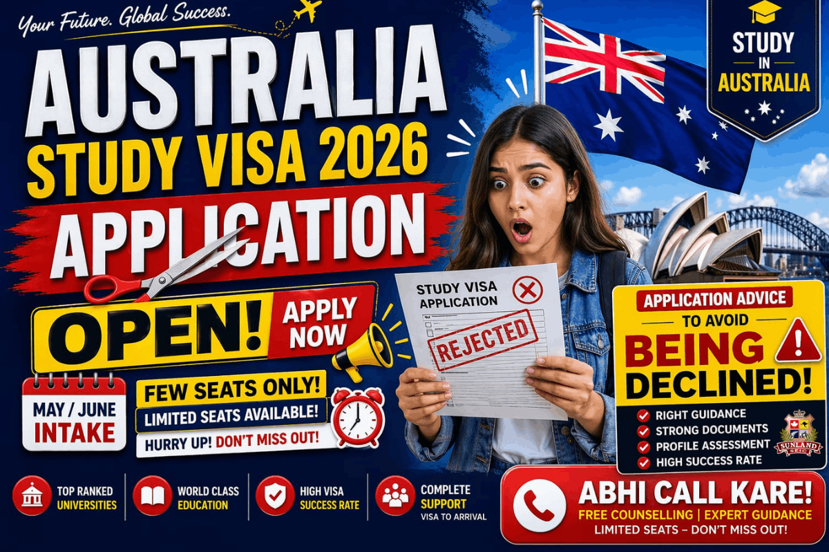 Application for Australia Study Visa 2026 Open