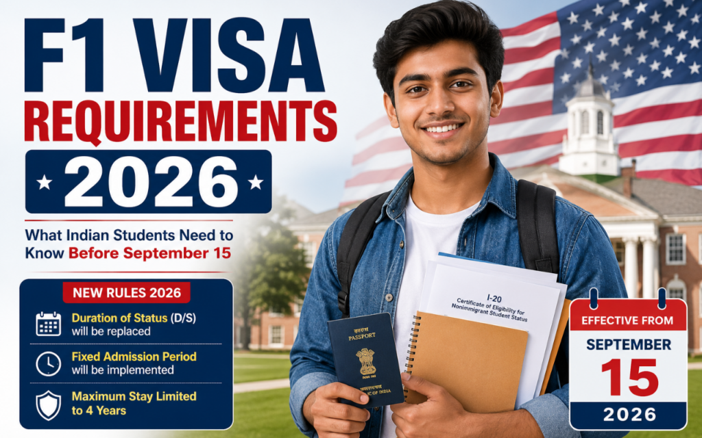 F1 Visa Requirements 2026: What Indian Students Need to Know Before September 15 2 F1 Visa
