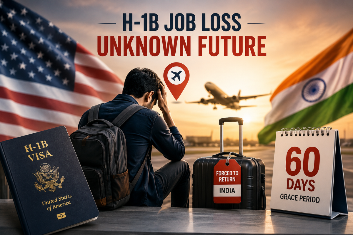H-1B Visa Latest News 2026 : 10,000 Indians Reportedly Forced to Return to India After H-1B Job Loss: 60-Day Grace Period Under Threat 3 H-1B Visa Latest News 2026 :
