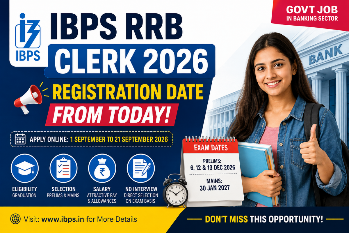 IBPS RRB Clerk 2026 Registration Date